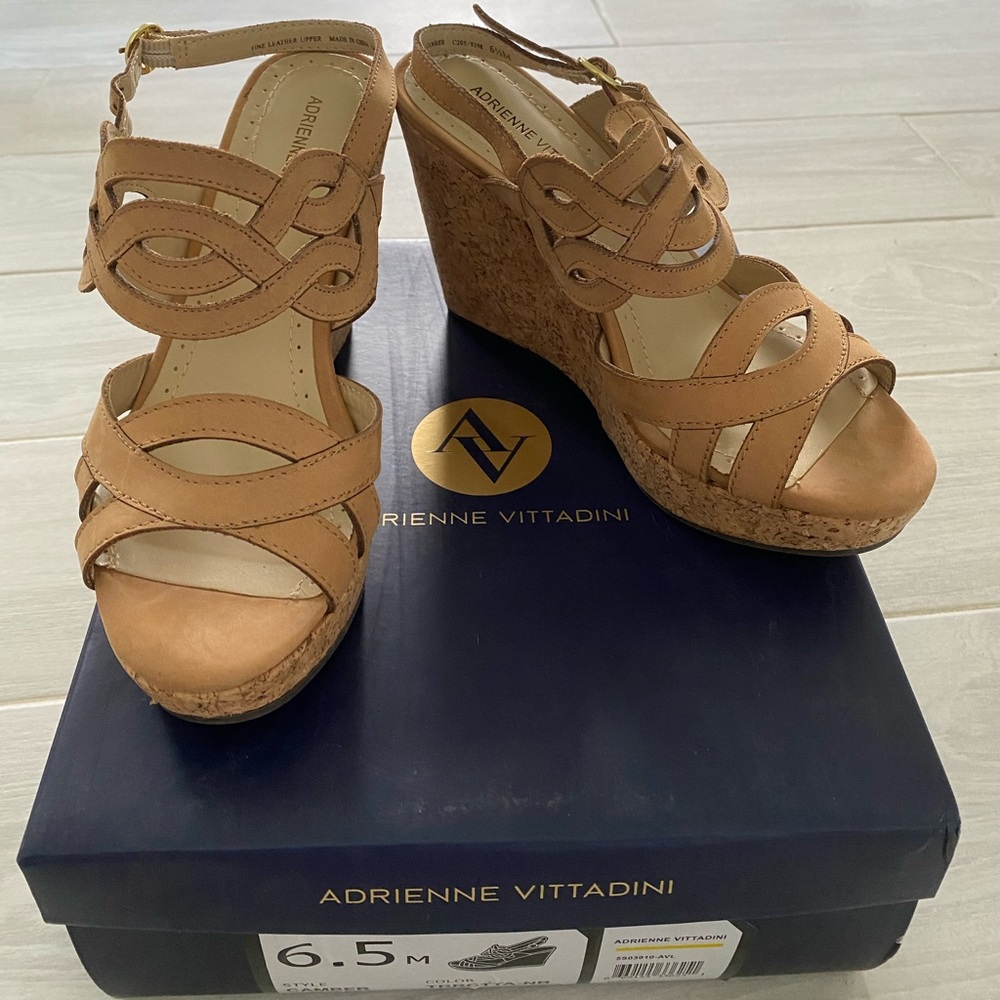 Adrienne Vittadini Cork Wedges